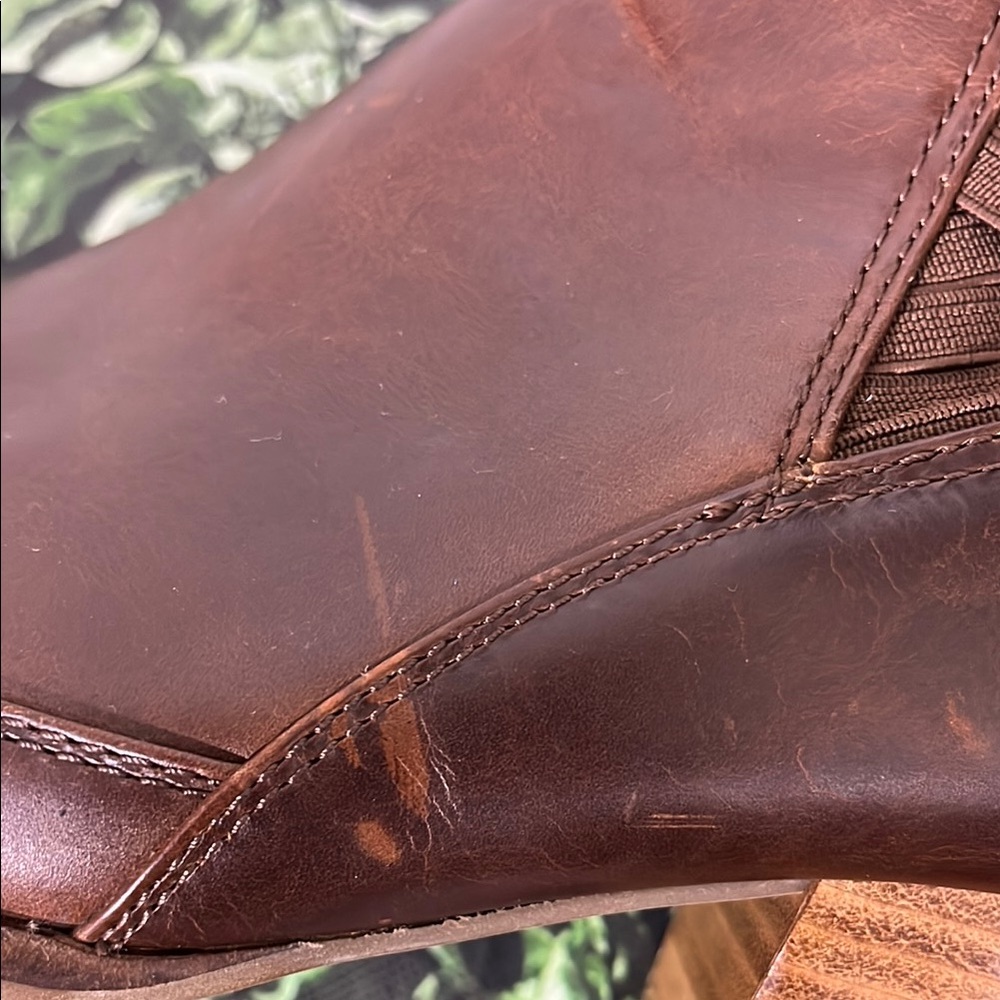 Kelsi Dagger Brown Ankle Boots with Western Flair Size 10 - Picture 5 of 9